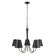Five Light Chandelier in Matte Black (446|M100142MBK)