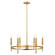 Six Light Chandelier in Natural Brass (446|M100140NB)