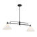 Two Light Linear Chandelier in Matte Black (446|M100136MBK)