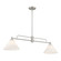 Two Light Linear Chandelier in Brushed Nickel (446|M100136BN)