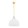 Oberon One Light Pendant in Aged Brass (70|7518-AGB)