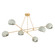 Turner Six Light Chandelier in Vintage Gold Leaf/Limewash Plaster (70|3106-VGL/LWP)
