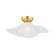 Netherlee One Light Flush Mount in Aged Brass (70|2918-AGB)