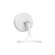 Issa LED Wall/Vanity in White (452|WV418006WH-UNV)