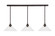 Stem Three Light Linear Pendalier in Dark Granite (200|48-DG-308)