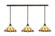 Stem Three Light Linear Pendalier in Bronze (200|48-BRZ-934)