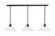 Stem Three Light Linear Pendalier in Bronze (200|48-BRZ-308)