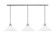 Stem Three Light Linear Pendalier in Brushed Nickel (200|48-BN-318)