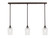 Stem Three Light Linear Pendalier in Dark Granite (200|36-DG-4250)