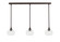 Stem Three Light Linear Pendalier in Dark Granite (200|36-DG-202)