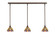 Stem Three Light Linear Pendalier in Bronze (200|36-BRZ-9445)