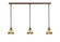 Stem Three Light Linear Pendalier in Bronze (200|36-BRZ-9345)