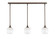 Stem Three Light Linear Pendalier in Bronze (200|36-BRZ-4811)