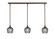 Stem Three Light Linear Pendalier in Bronze (200|36-BRZ-4602)