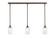Stem Three Light Linear Pendalier in Bronze (200|36-BRZ-3001)