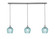 Stem Three Light Linear Pendalier in Brushed Nickel (200|36-BN-4605)