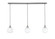 Stem Three Light Linear Pendalier in Brushed Nickel (200|36-BN-4101)