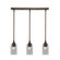 Stem Three Light Linear Pendalier in Bronze (200|25-BRZ-542)