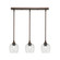 Stem Three Light Linear Pendalier in Bronze (200|25-BRZ-4812)