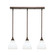 Stem Three Light Linear Pendalier in Bronze (200|25-BRZ-4761)