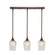 Stem Three Light Linear Pendalier in Bronze (200|25-BRZ-4253)