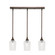 Stem Three Light Linear Pendalier in Bronze (200|25-BRZ-4250)