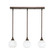 Stem Three Light Linear Pendalier in Bronze (200|25-BRZ-4101)