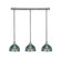 Stem Three Light Linear Pendalier in Brushed Nickel (200|25-BN-9925)