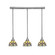 Stem Three Light Linear Pendalier in Brushed Nickel (200|25-BN-9435)