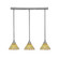 Stem Three Light Linear Pendalier in Brushed Nickel (200|25-BN-9415)