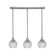 Stem Three Light Linear Pendalier in Brushed Nickel (200|25-BN-5110)