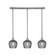 Stem Three Light Linear Pendalier in Brushed Nickel (200|25-BN-4602)