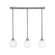 Stem Three Light Linear Pendalier in Brushed Nickel (200|25-BN-4101)
