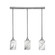 Stem Three Light Linear Pendalier in Brushed Nickel (200|25-BN-3009)