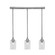 Stem Three Light Linear Pendalier in Brushed Nickel (200|25-BN-3002)