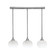 Stem Three Light Linear Pendalier in Brushed Nickel (200|25-BN-212)