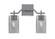 Corbin Two Light Bath Bar in Graphite (200|2312-GP-542)