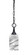 Chain One Light Mini Pendant in Matte Black (200|11-MB-549)