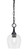 Chain One Light Mini Pendant in Matte Black (200|11-MB-4810)