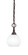 Chain One Light Mini Pendant in Dark Granite (200|11-DG-4101)