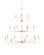 Nottaway 18 Light Chandelier in Contemporary Gold Leaf/Contemporary Gold (142|9000-1255)