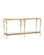 Fiore Collection Console Table in Polished Brass / Natural (142|4000-0205)