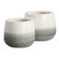 Nimbus Vases Set/2 in Aged White (52|18189)