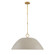 Alta One Light Pendant in Concrete and Brass (51|7-2918-1-156)