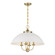Monterey Four Light Pendant in White and Warm Brass (51|7-1725-4-142)
