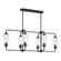 Holton Six Light Linear Chandelier in Matte Black (51|1-3026-6-89)