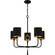 Lockery Five Light Chandelier in Matte Black (10|LKY5028MBK)