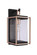 Metalwork One Light Outdoor Wall Lantern in Midnight / Satin Brass (46|ZA6504-MNSB)