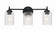 Claire Three Light Vanity in Flat Black (46|60503-FB)