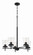 Connell Five Light Chandelier in Flat Black (46|60425-FB)